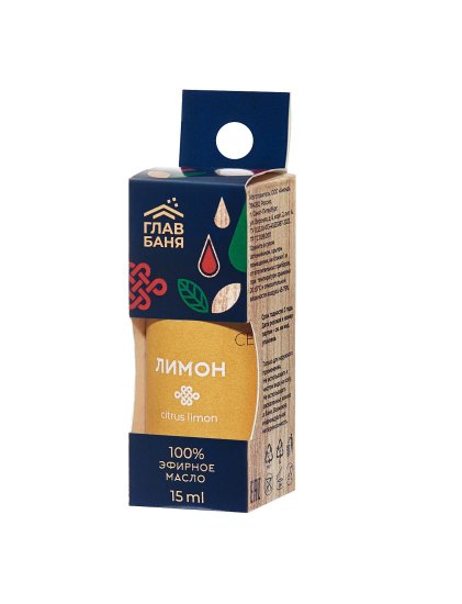 Масло эфирное Главбаня лимон 15мл EVA