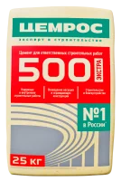 Цемент Цемрос M500 ЦЕМ I 42.5 Н 25 кг
