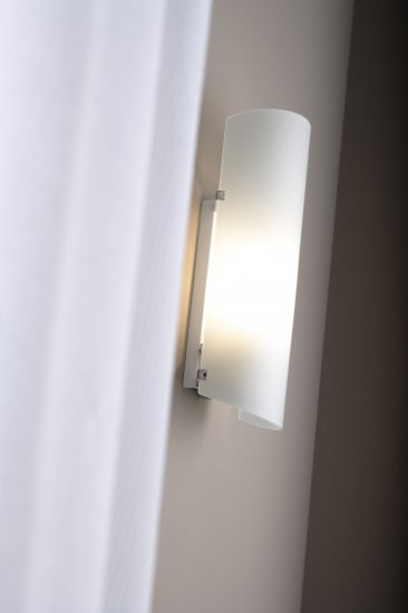 Светильник настенный Hanko 1xE27x60 Вт, стекло, цвет матовый/белый