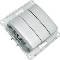 Трехклавишный механизм выключателя Systeme Electric Glossa