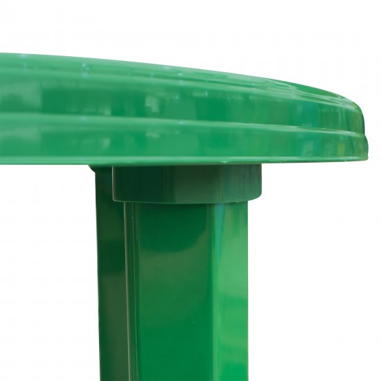 Стол садовый круглый 90x90x71.5 см пластик зеленый