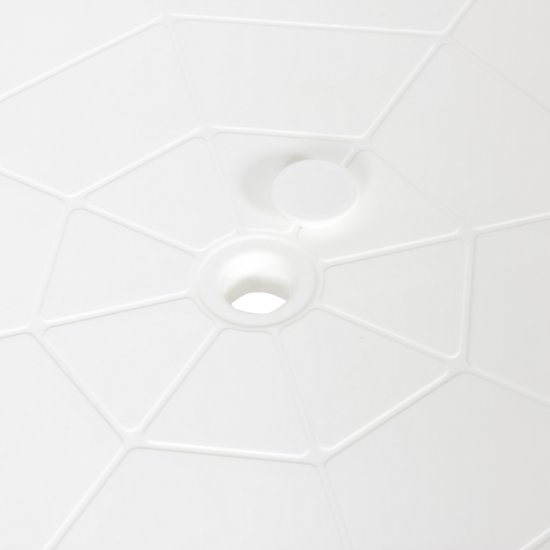 Стол садовый круглый 90x90x71.5 см пластик белый