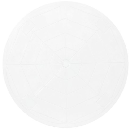 Стол садовый круглый 90x90x71.5 см пластик белый