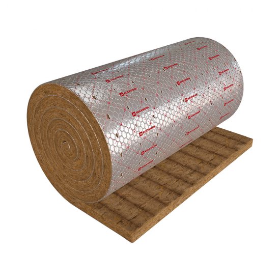 Утеплитель Роквул Вайред Мат 50 мм 1х4 м 4 кв.м отражающий