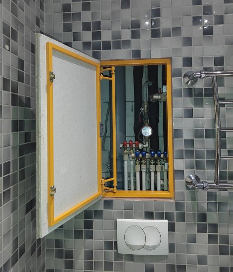 Люк ревизионный скрытый нажимной ЛсИС РРЗ металл 30x30 см