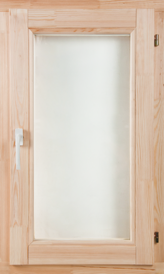 Окно деревянное одностворчатое сосна 960x580 мм (ВхШ) поворотное однокамерный стеклопакет цвет натуральный