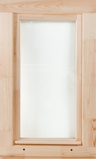 Окно деревянное одностворчатое сосна 960x580 мм (ВхШ) поворотное однокамерный стеклопакет цвет натуральный