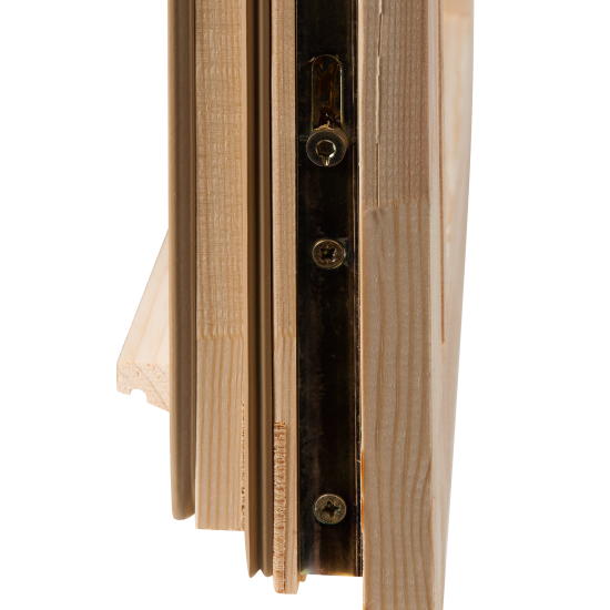 Окно деревянное одностворчатое сосна 960x580 мм (ВхШ) поворотное однокамерный стеклопакет цвет натуральный