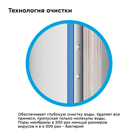 Мембрана для обратного осмоса Барьер Профи Осмо 100 л 4 ступень