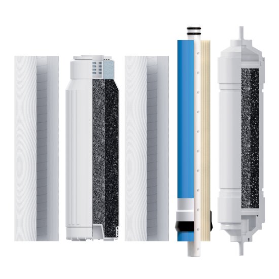 Система обратного осмоса Барьер Профи ОСМО 100 Л 5 ступеней бак 12 л кран в комплекте