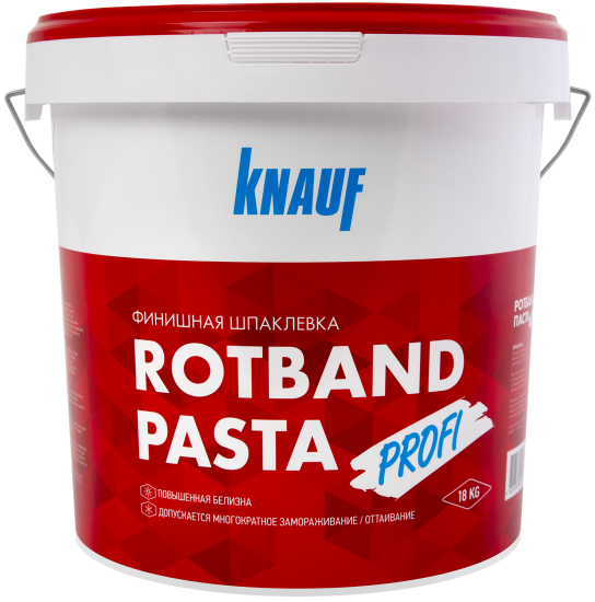Шпаклёвка полимерная суперфинишная Knauf Ротбанд Паста Профи 18 кг