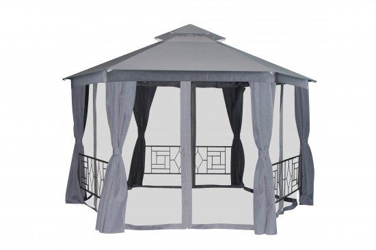 Шатер садовый Naterial Антрацит Нью 4x4x2.75 м сталь серый
