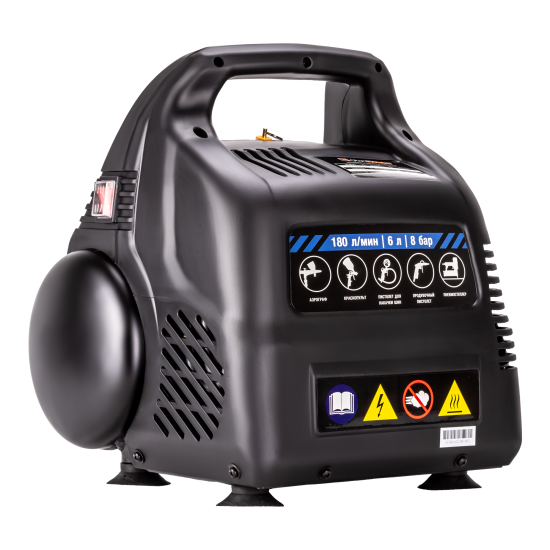 Компрессор поршневой безмасляный Аэрус 180/6, 6 л, 180 л/мин