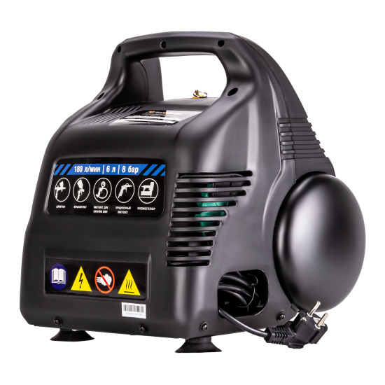 Компрессор поршневой безмасляный Аэрус 180/6, 6 л, 180 л/мин