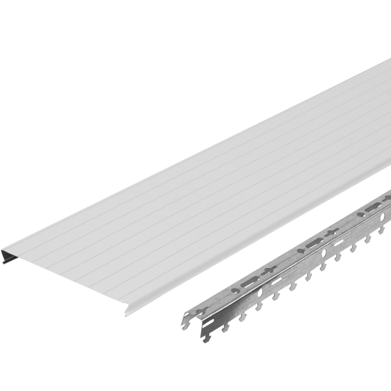 Комплект потолка Artens 1.7x1.7 м цвет жемчужно-белый с металлической полосой