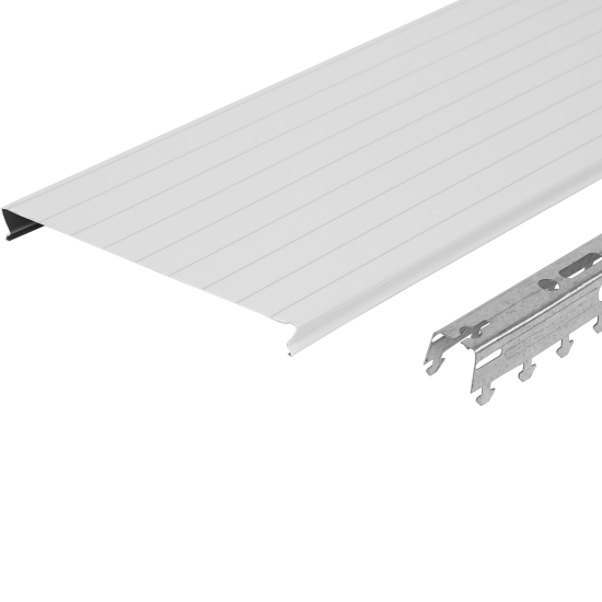 Комплект потолка Artens 1.7x1.7 м цвет жемчужно-белый с металлической полосой
