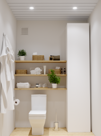 Набор реек Artens 2.5x1.05 м цвет жемчужно-белый с металлической полосой