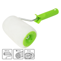 Валик для водных красок 100 мм Сибртех ворс 12 мм шерсть с ручкой