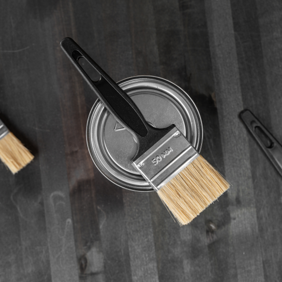 Кисть флейцевая для водных красок Сибртех 50 мм натуральная щетина