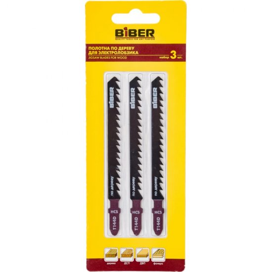 Полотна для электролобзика по дереву Biber T144C