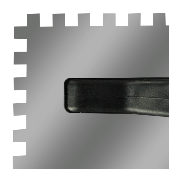 Гладилка зубчатая из нержавеющей стали Интек 10105-270-010 130x270 мм, зуб 10x10 мм