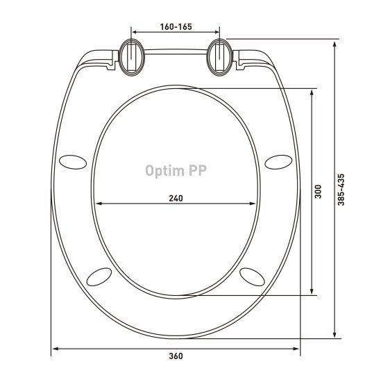 Сиденье для унитаза Optim PP