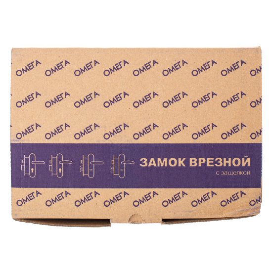 Замок врезной сувальдный с дверными ручками на планке Зенит 3В9.1-02 медь