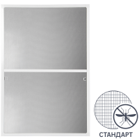 Рамочная москитная сетка Artens для окна 150x75 см белый профиль (комплект для сборки)