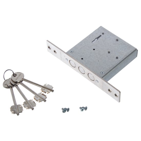 Замок врезной Гардиан-3001, 4 ключа, цвет хром