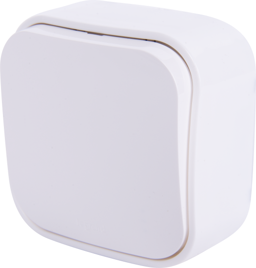 Выключатель накладной 1 клавиша Legrand Quteo IP20 10А 250В винтовые зажимы цвет белый
