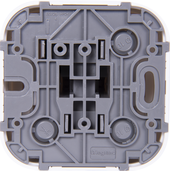 Выключатель накладной 1 клавиша Legrand Quteo IP20 10А 250В винтовые зажимы цвет белый