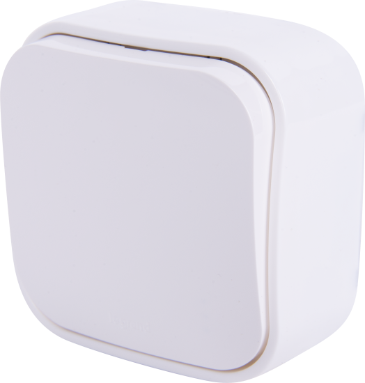 Выключатель накладной 1 клавиша Legrand Quteo IP20 10А 250В винтовые зажимы цвет белый