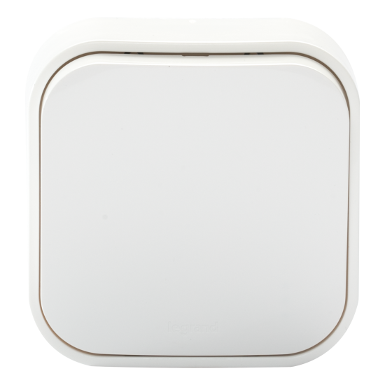 Переключатель 1 клавиша цвет Legrand Quteo IP20 10А 250В винтовые зажимы накладной монтаж белый