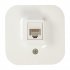 Розетка компьютерная RJ45 категория 5e UTP - Legrand Quteo - IP20 накладной монтаж - белый