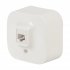 Розетка компьютерная RJ45 категория 5e UTP - Legrand Quteo - IP20 накладной монтаж - белый