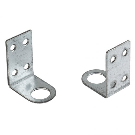 Проушина для замка угловая Pzu 50x44x30x2 мм, 2 шт.
