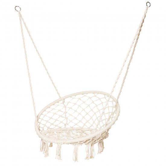 Гамак-кресло с бахромой 81x131 см хлопок (без опоры)