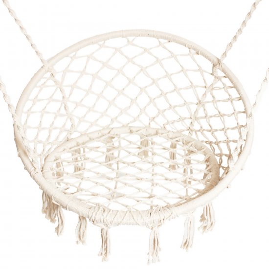 Гамак-кресло с бахромой 81x131 см хлопок (без опоры)