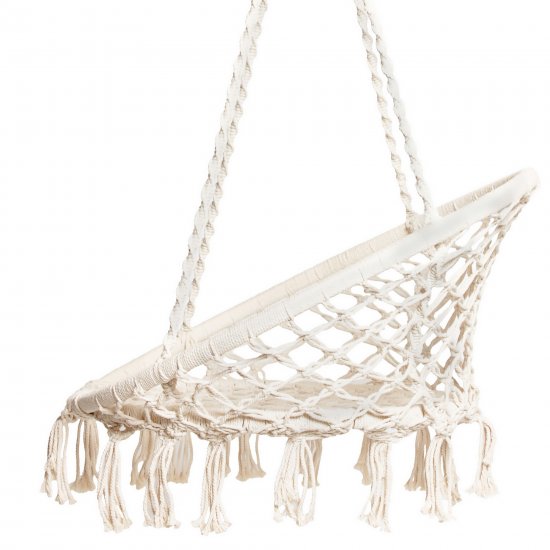 Гамак-кресло с бахромой 81x131 см хлопок (без опоры)