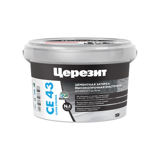 Затирка цементная Церезит CE 43 Super Strong цвет багамы 2 кг