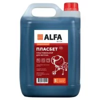 Добавка пластификатор для бетонов и растворов АльфаБетон Пласбетон универсальная 5 л