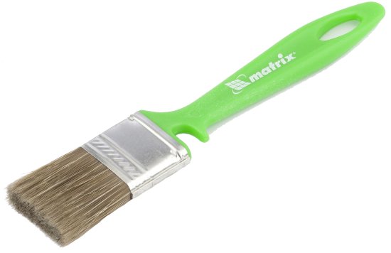 Кисть плоская для лаков и антисептиков 35 мм Matrix синтетическая щетина