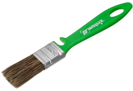 Кисть плоская для лаков и антисептиков 25 мм Matrix синтетическая щетина