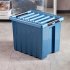 Контейнер Rox Box 50x39x40 см 50 л пластик с крышкой и роликами цвет синий