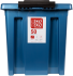 Контейнер Rox Box 50x39x40 см 50 л пластик с крышкой и роликами цвет синий