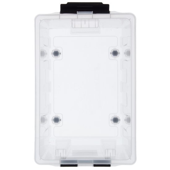 Контейнер Rox Box 58x39x35 см 70 л пластик с крышкой и роликами цвет прозрачный