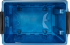 Контейнер Rox Box 58x35x39 см 70 л пластик с крышкой и роликами цвет синий