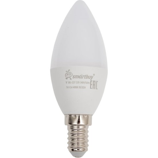 Светодиодная лампа Smartbuy SBL-C37-07-40K-E14