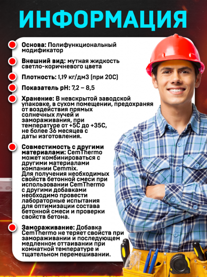 Добавка для тёплых полов Cemmix CemThermo, 1 л