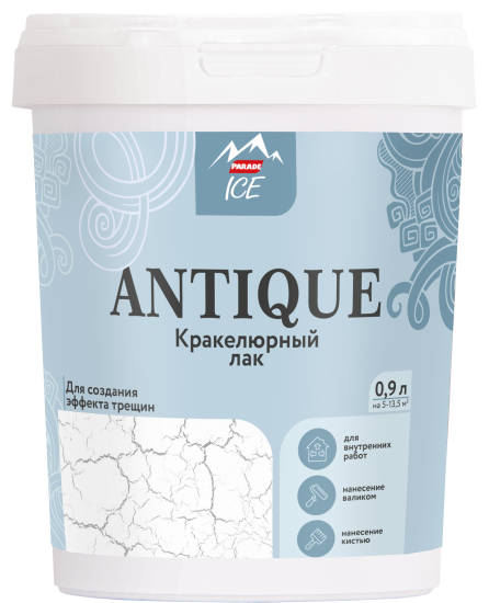 Лак кракелюрный Parade Ice «Antique», 0.9 л, цвет прозрачный